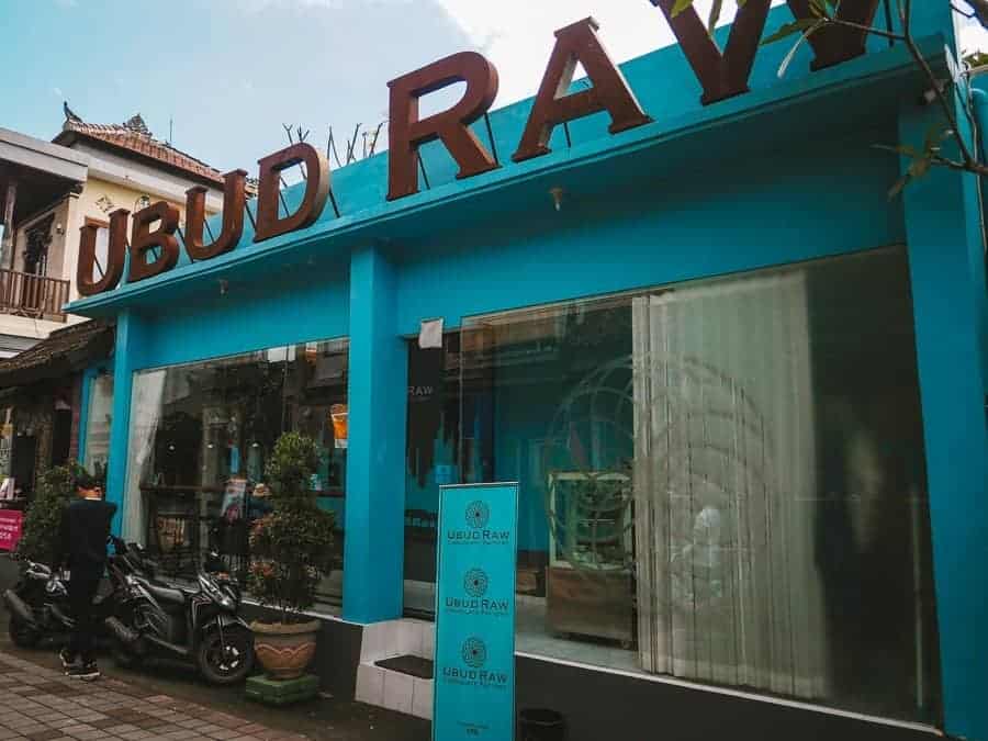 Ubud Raw Chocolates shopfront