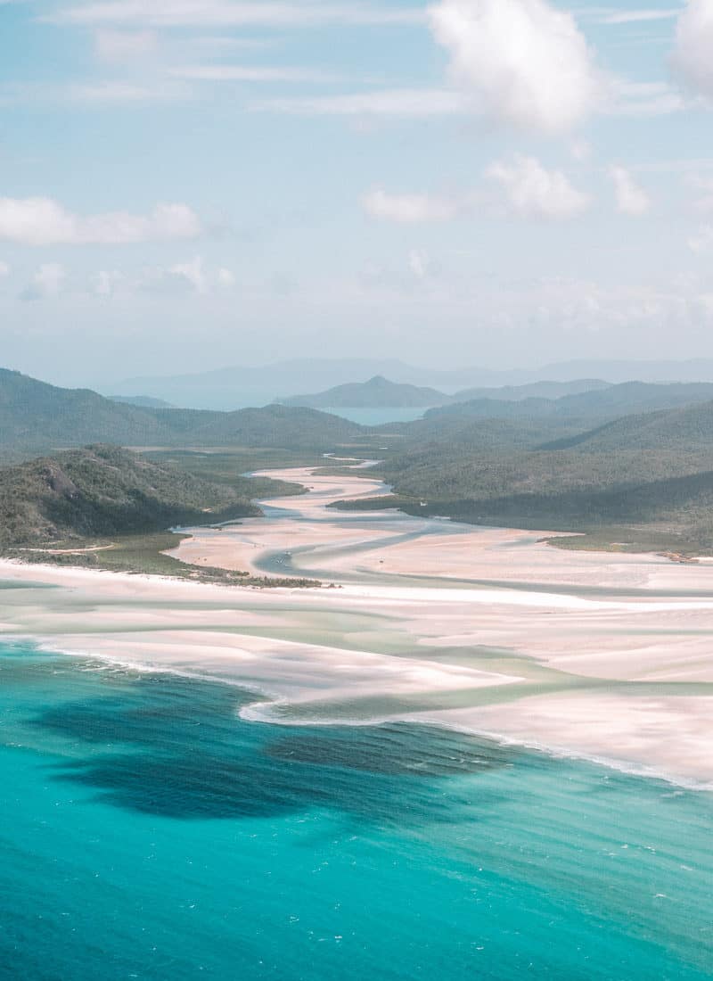 Hill Inlet at Whitehaven Beach - one of the most famous landmarks in Australia