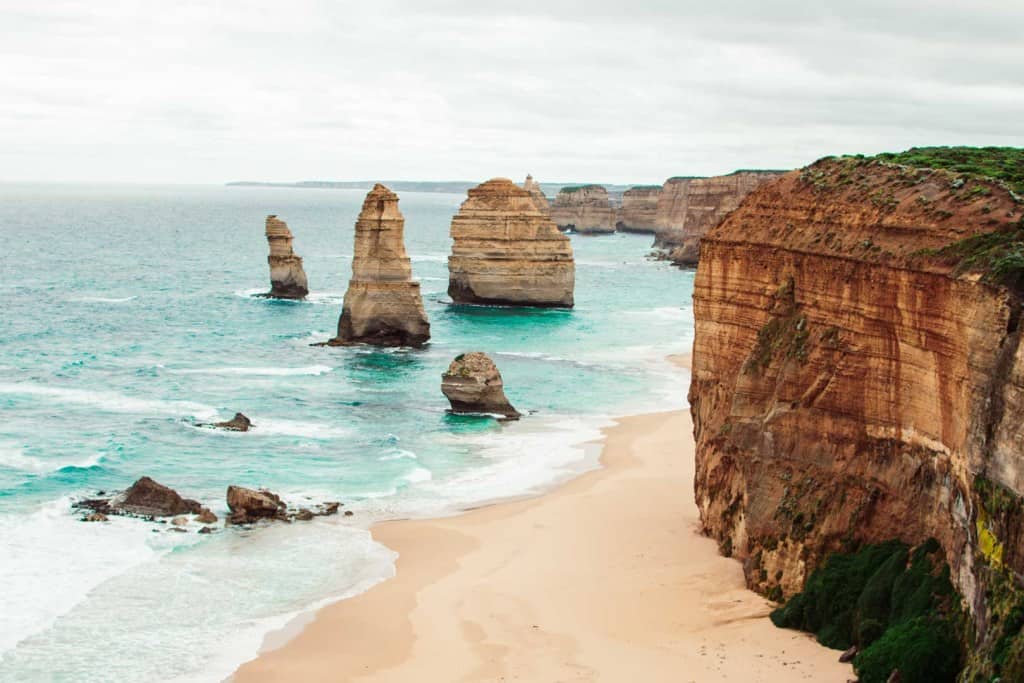 Twelve Apostles sea stacks - Romantic Weekend Getaways from Melbourne for couples