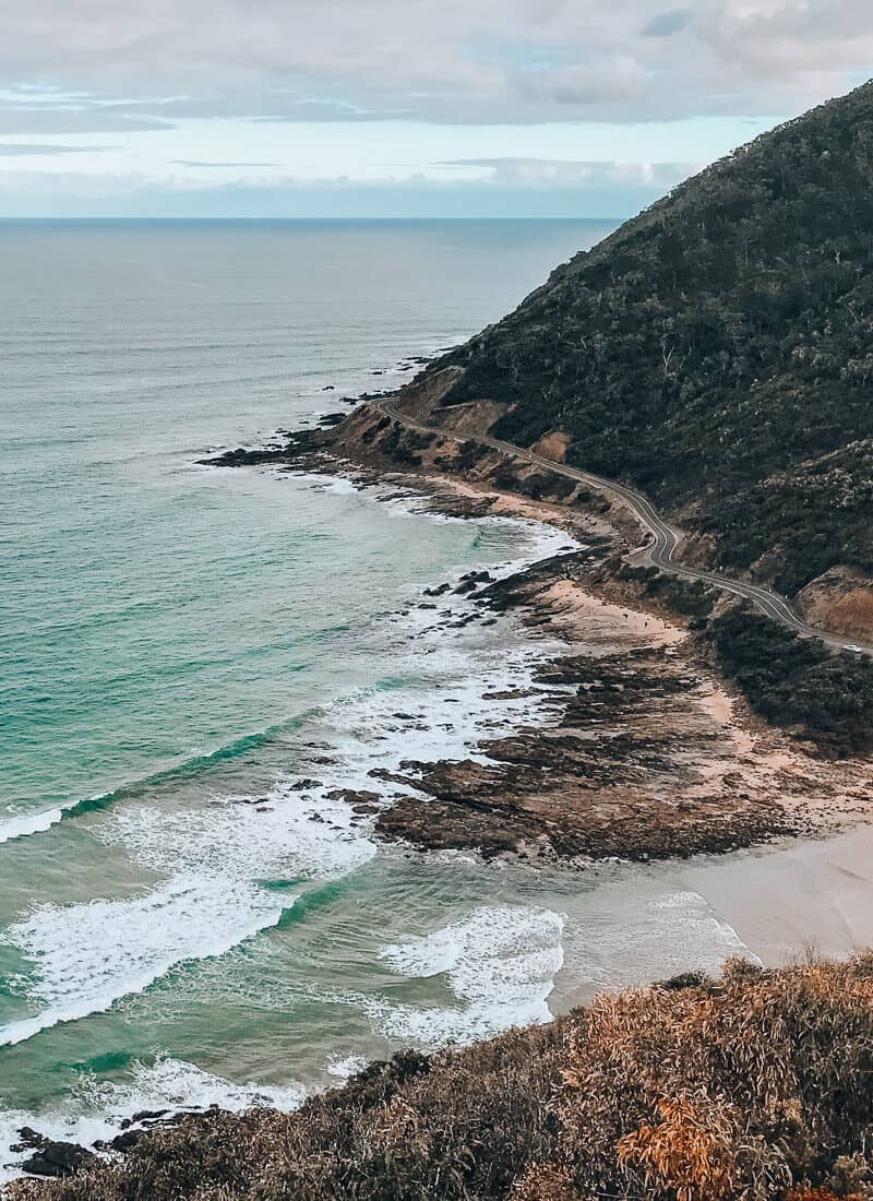 Great Ocean Road view of Southern Ocean from Teddys Lookout in Lorne - Romantic Getaways Victoria – 13 of the Best Romantic Weekend Getaways from Melbourne for Couples