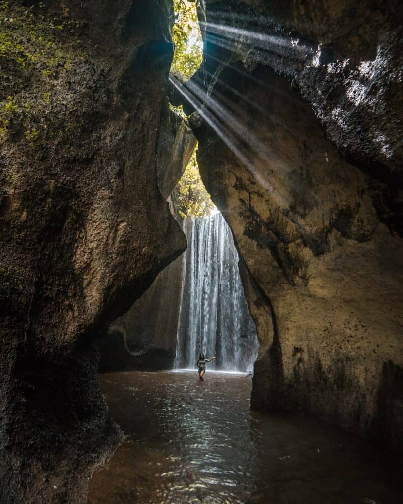 Tukad Cepung Waterfall - hidden cave waterfall in Bali