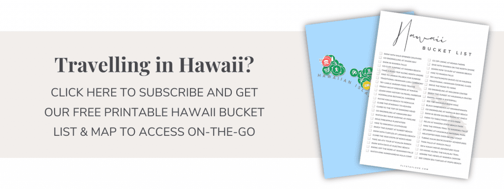 Click here to subscribe and get our free printable Hawaii Map and Bucket List